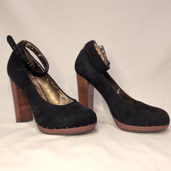 Sam Edelman Lyla Black and Mahogany Platform Pumps - Picture 4 of 9